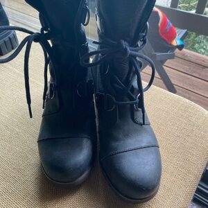 Sorel Black Women's Combat Boots